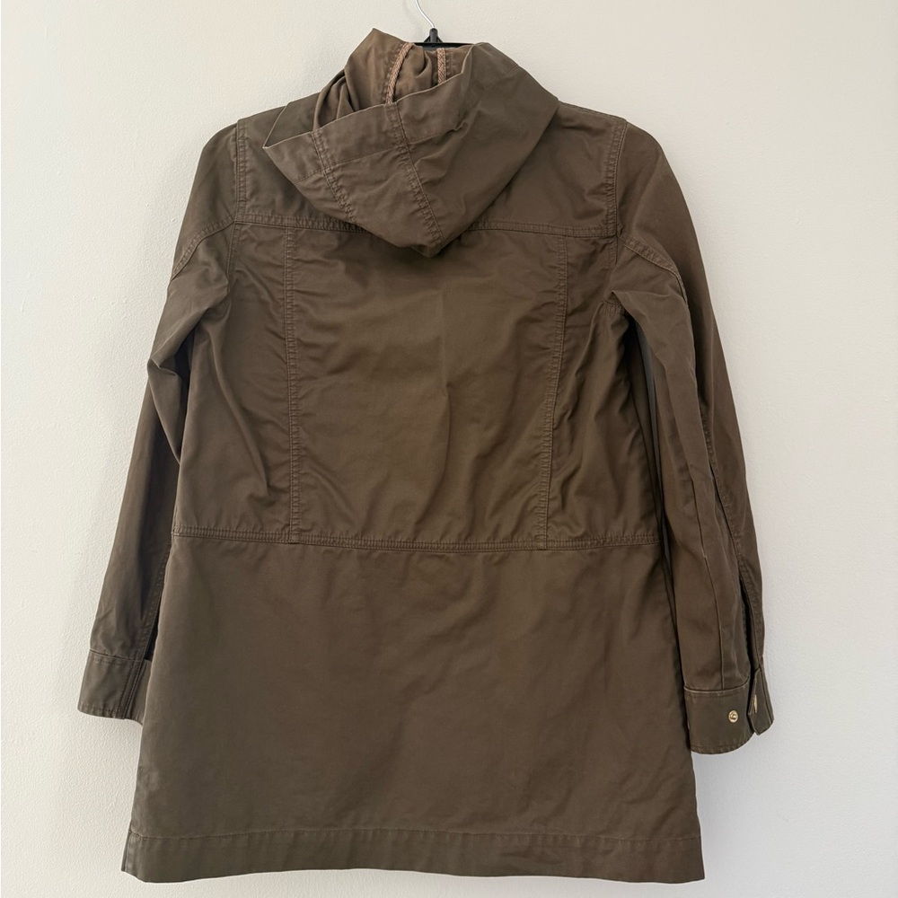 J. Crew Olive Utility Jacket with Hood - Picture 7 of 7